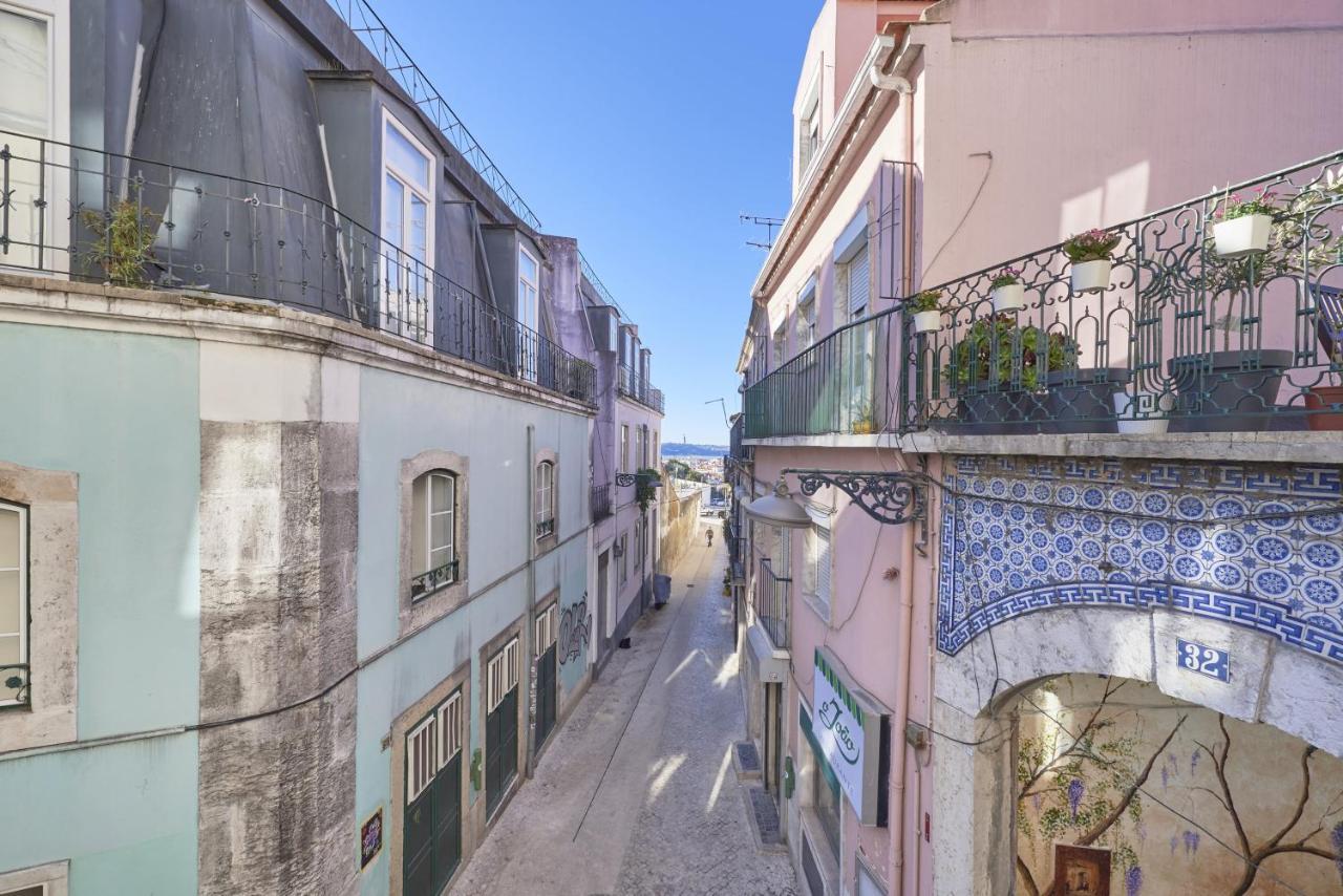 Amazing Terrace And Riverview In Historical Lisbon Lisboa Exterior foto